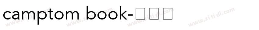 camptom book字体转换